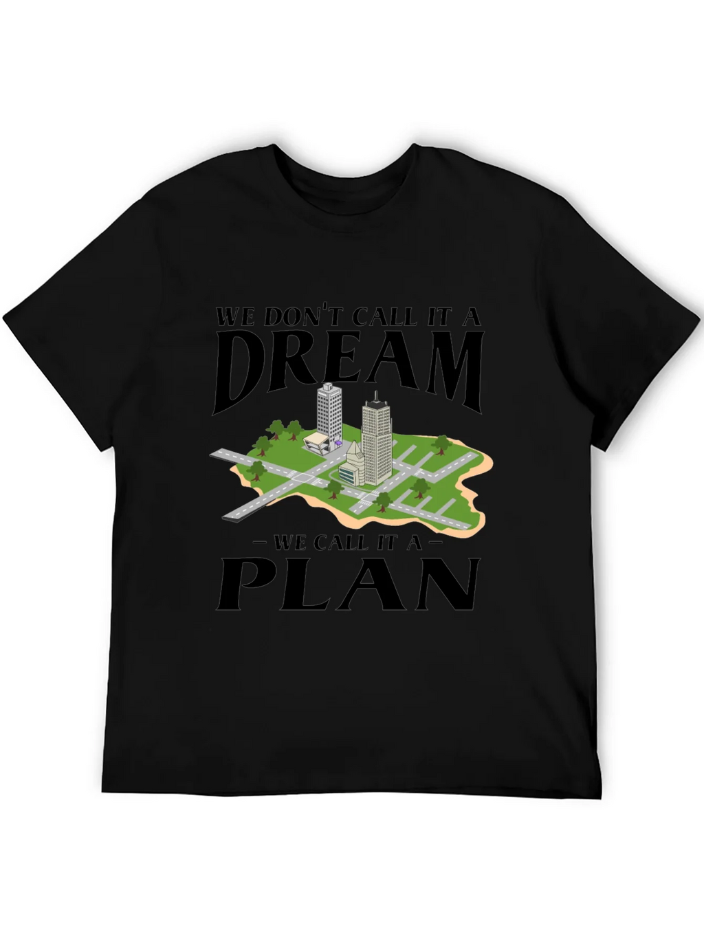 Dream Plan Cityscape Graphic Tee