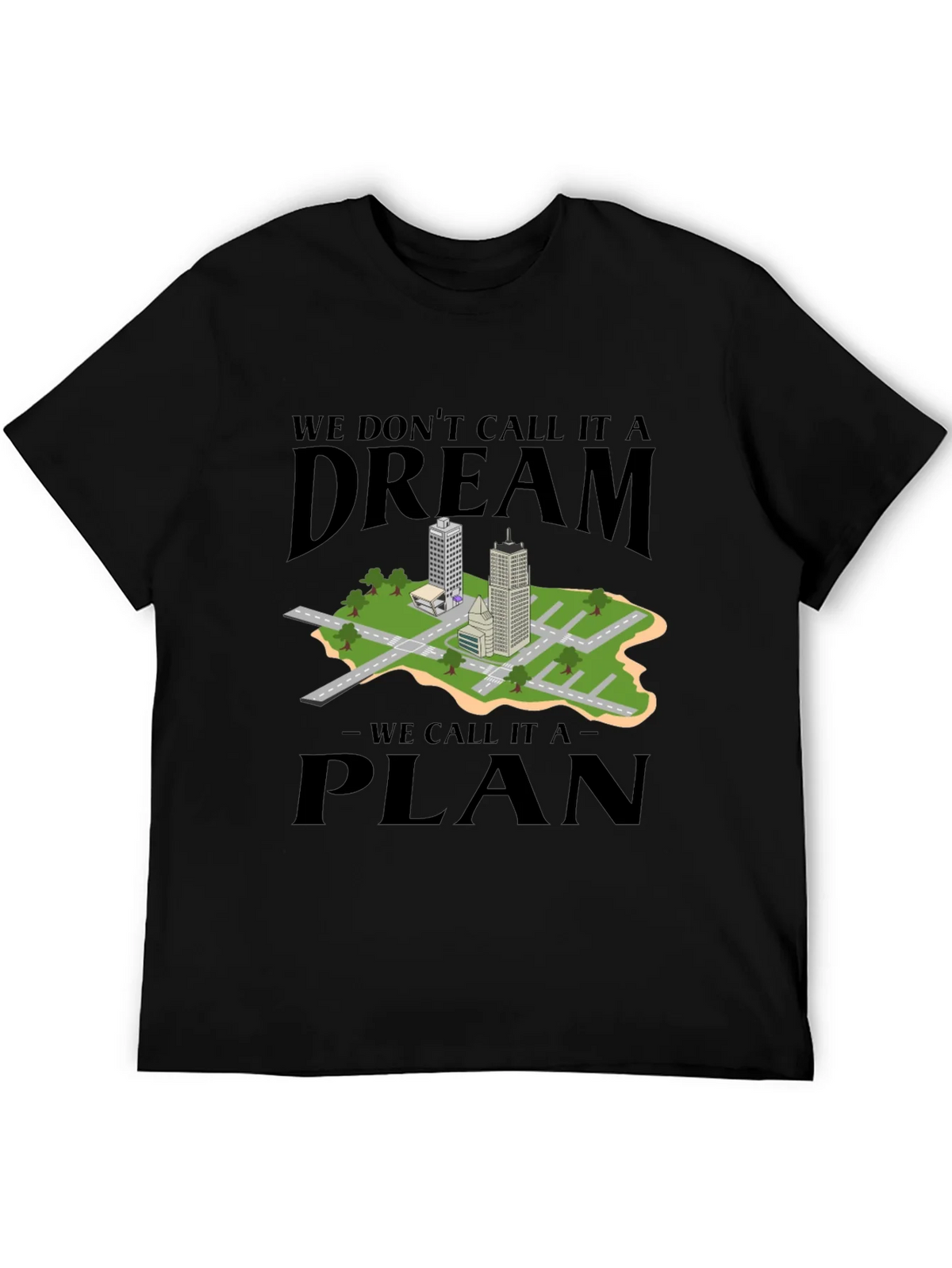 Dream Plan Cityscape Graphic Tee