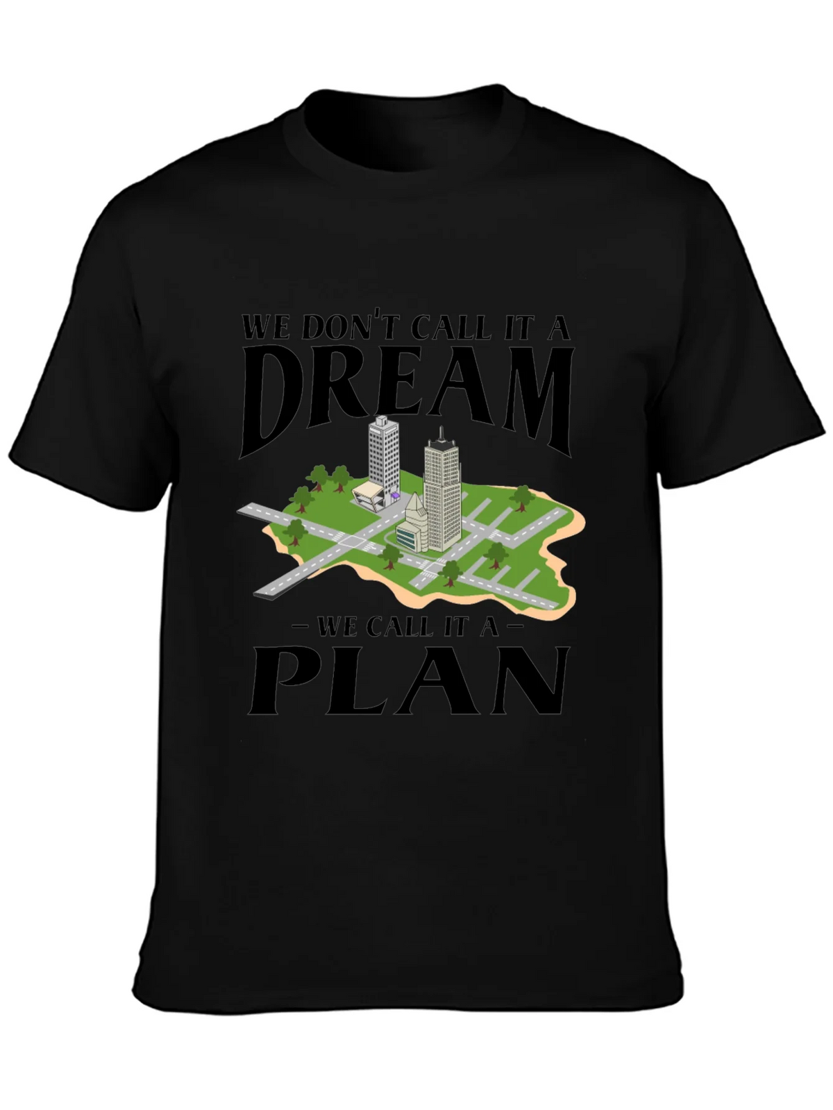 Dream Plan Cityscape Graphic Tee