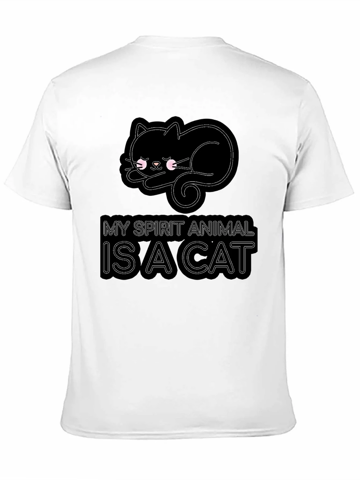 My Spirit Animal is a Cat T-Shirt - Black