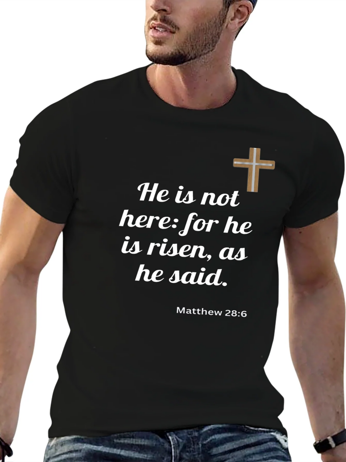 He is Risen T-Shirt - Christian Faith Apparel