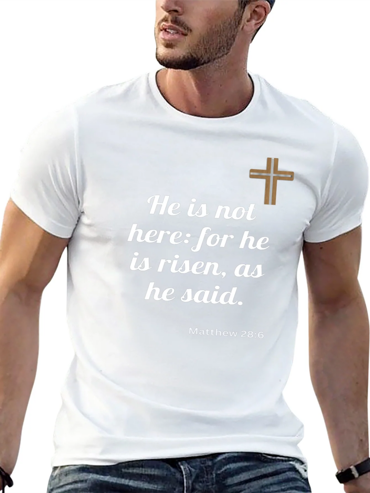 He is Risen T-Shirt - Christian Faith Apparel