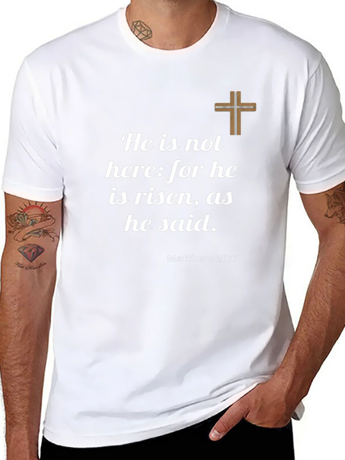 He is Risen T-Shirt - Christian Faith Apparel