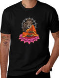 Zen Gorilla T-Shirt - Meditating Ape Lotus
