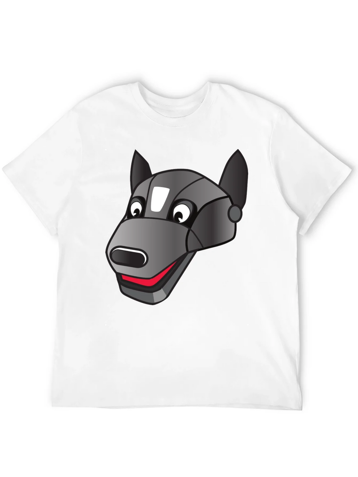 Robotic Dog Graphic T-Shirt - Black