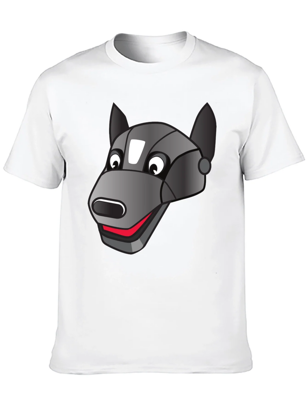 Robotic Dog Graphic T-Shirt - Black