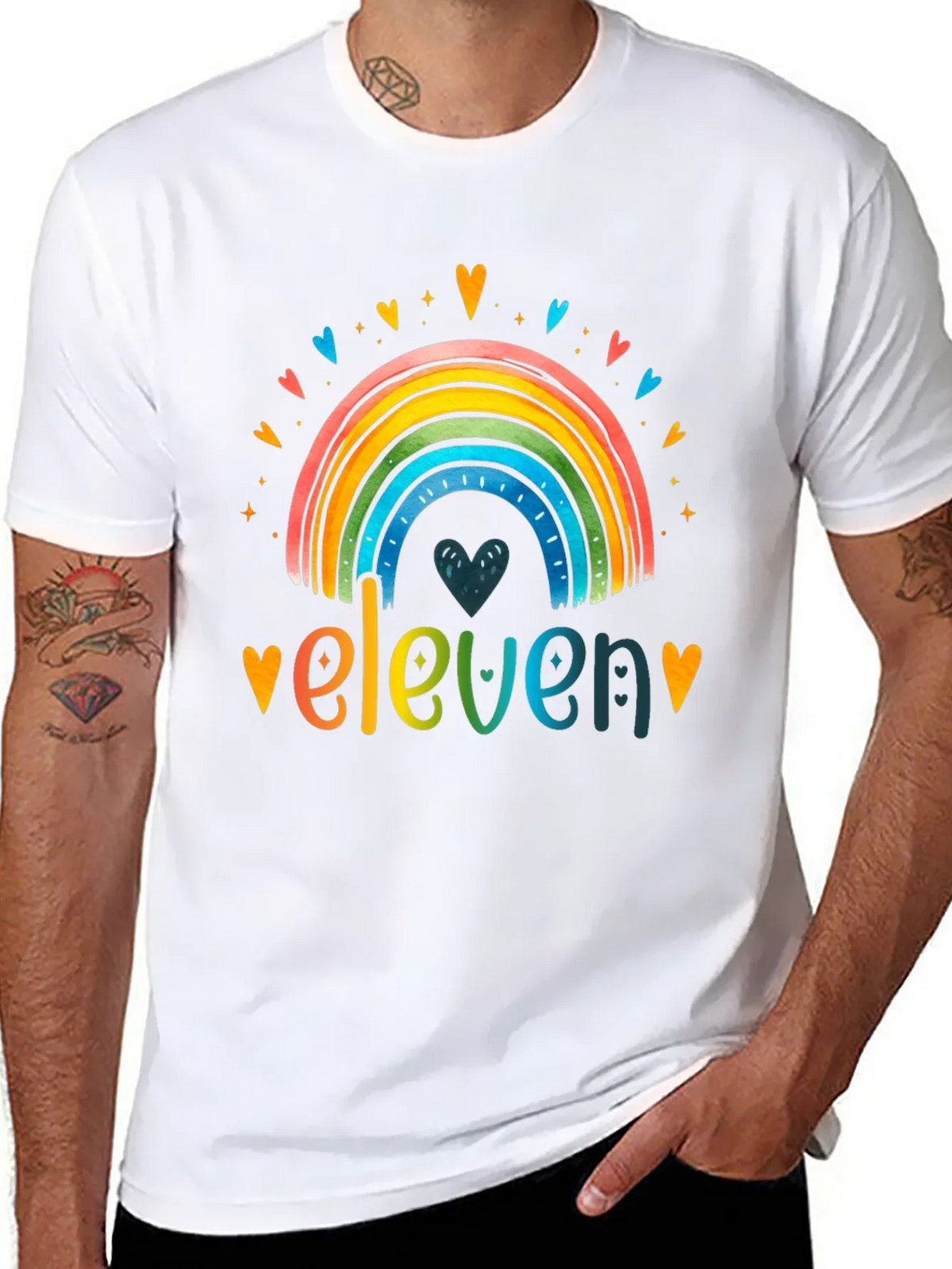 Eleven Rainbow Graphic Tee - Birthday Shirt