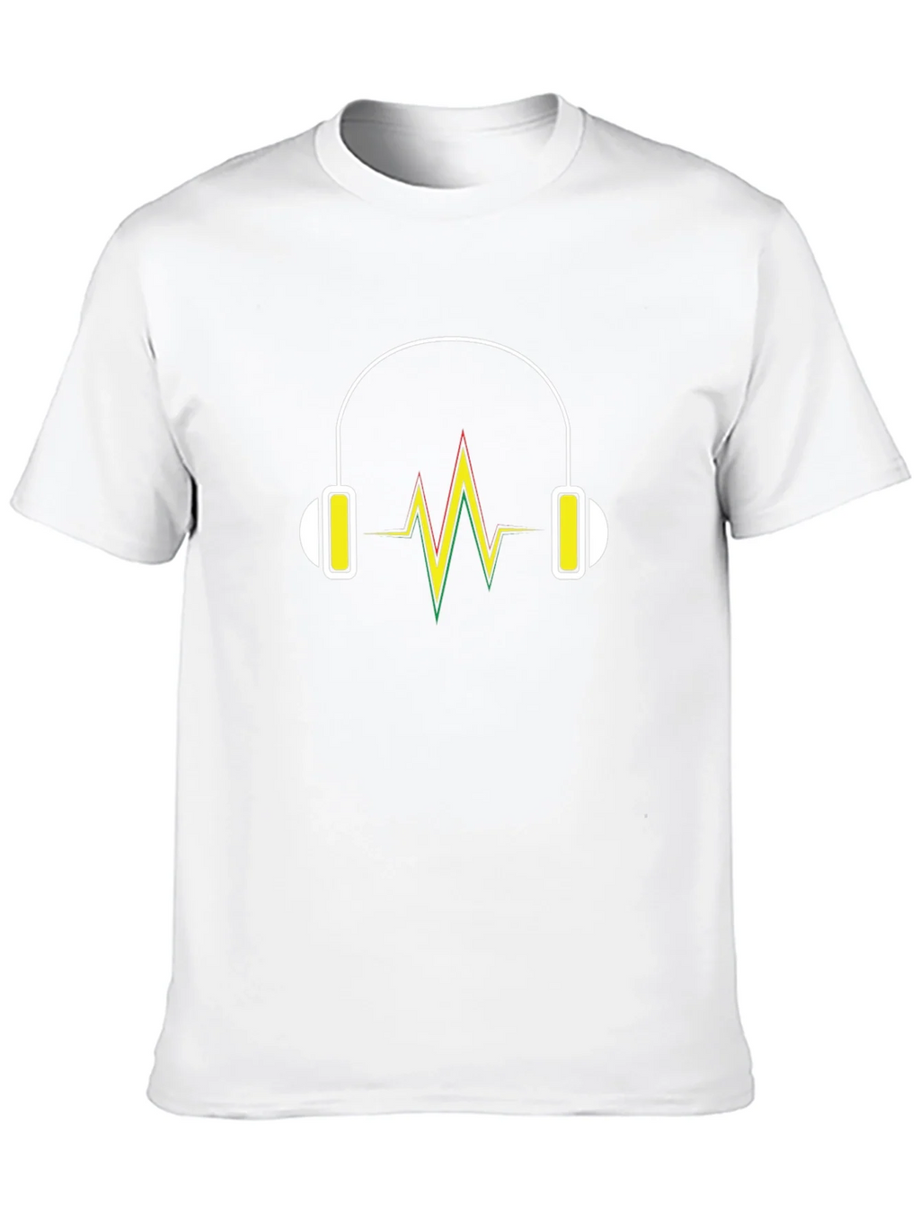 Headphone Vibe Tee - Black Cotton Comfort