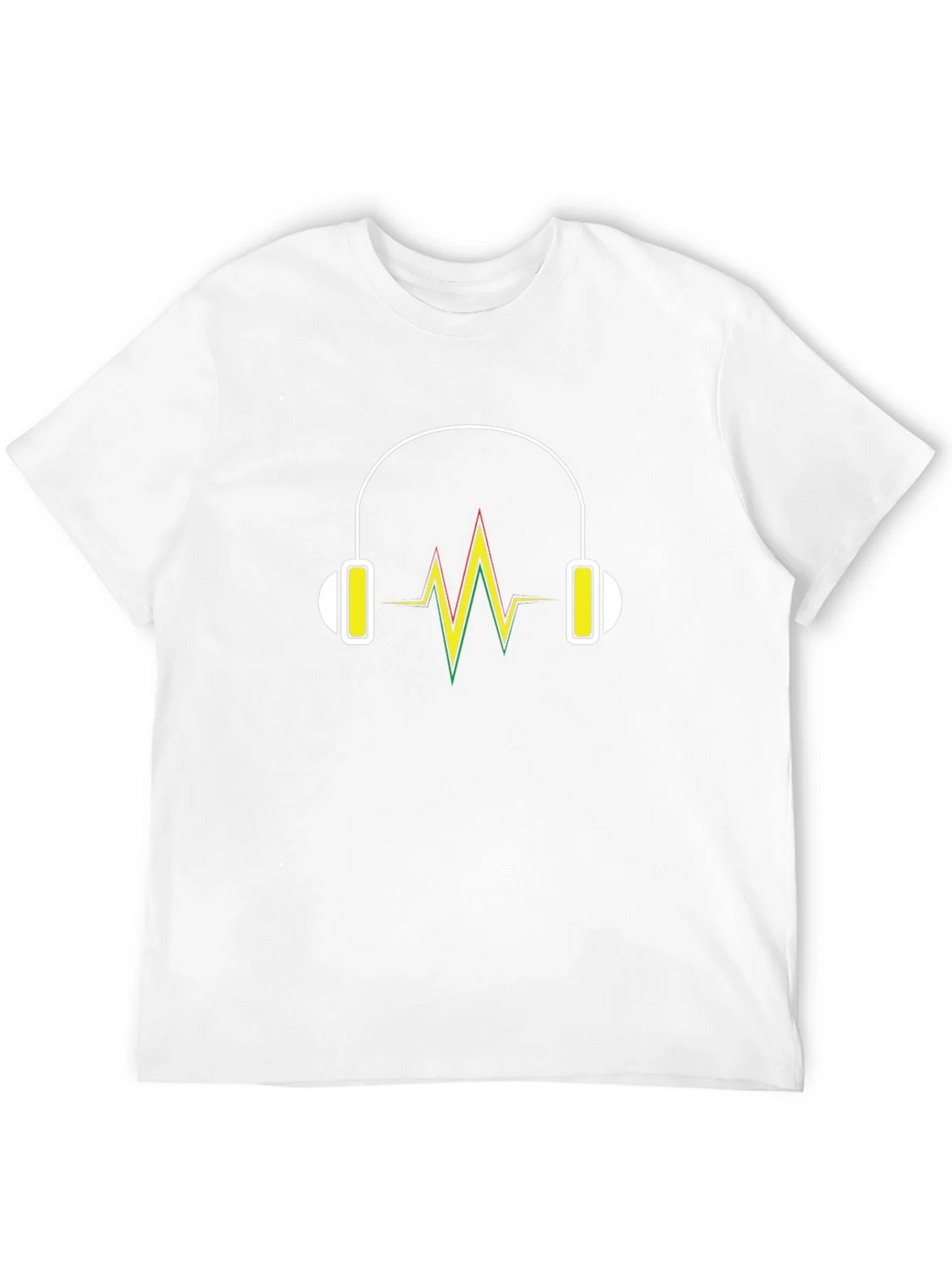 Headphone Vibe Tee - Black Cotton Comfort