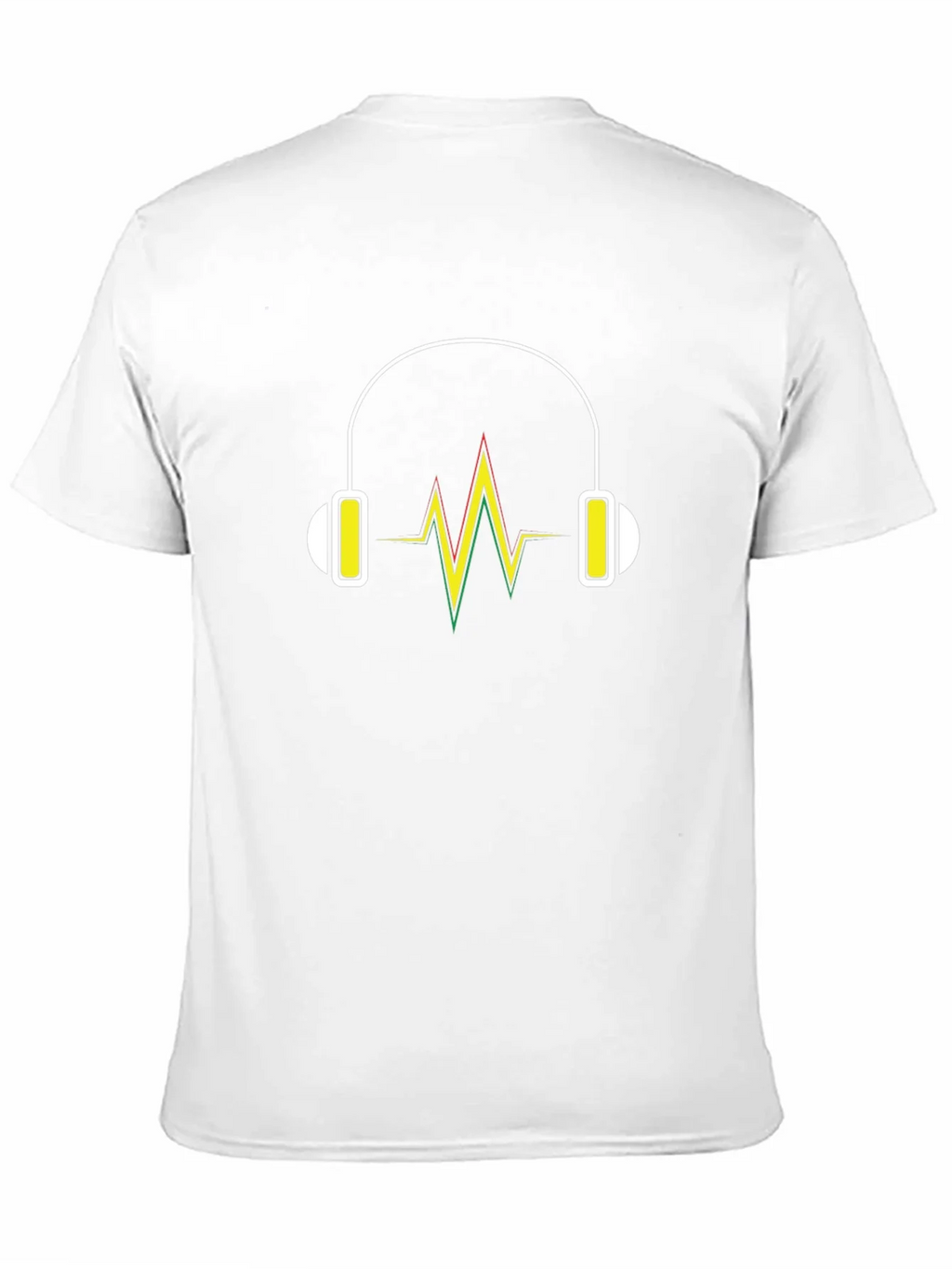 Headphone Vibe Tee - Black Cotton Comfort